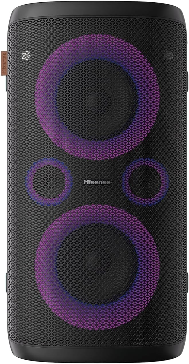 Hisense HP100 Party Speaker, the All-in-One for party sound, boost your party into lifer with 400 watts output power
